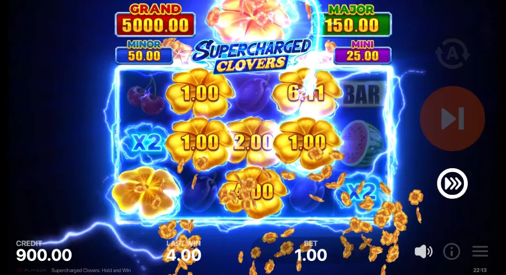 Supercharged Clovers Multiplier Feature